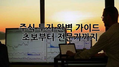 주식 투자 완벽 가이드: 초보부터 전문가까지